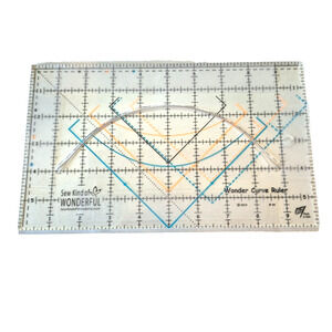 Quilting Sewing Sew Kind of Wonderful Wonder Curve Ruler 10x6 #93 Made in USA